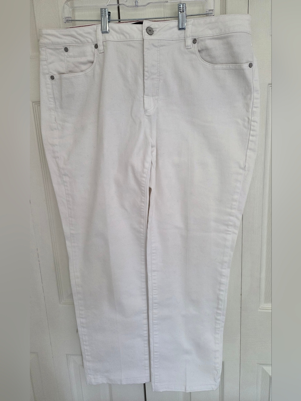 Talbots White Straight-Leg Jeans